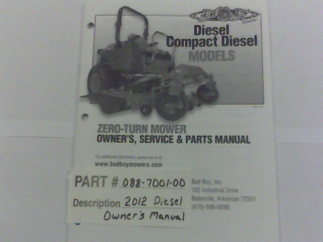 Bad Boy Mowers 088-7001-00