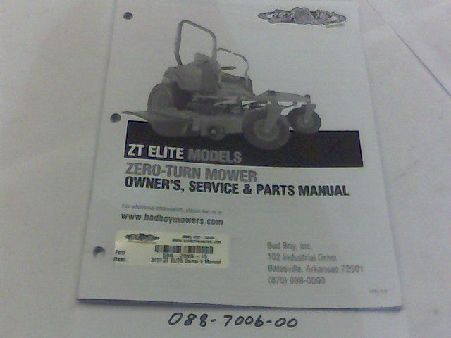 Bad Boy Mowers 088-7006-13
