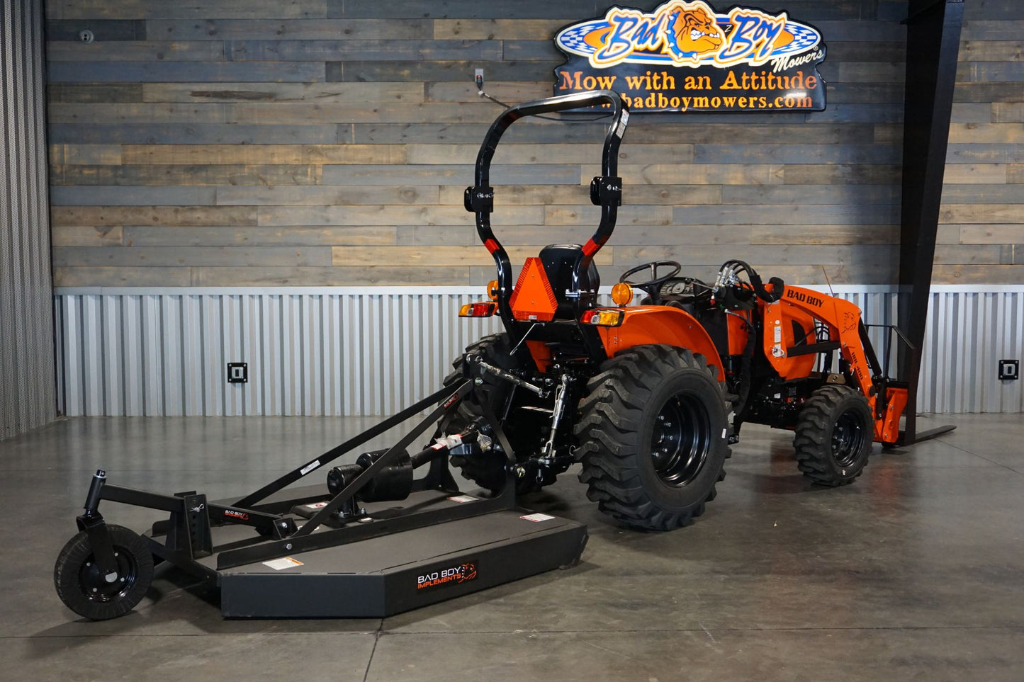 4025H Essentials Package Tractor, Loader, Bucket, 5' Brush Cutter, 42" Pallet Forks