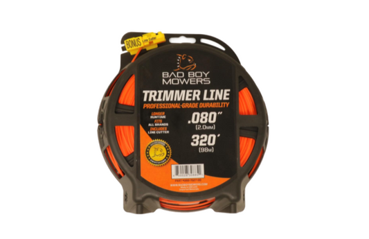 Bad Boy 088-7627-00 CRIMP ORANG TRIMMER LINE .080" X 320' (WITH CUTTER)