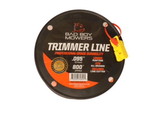 Bad Boy 088-7632-00 CRIMP ORANGE TRIMMER LINE .095" X 800 WITH CUTTER