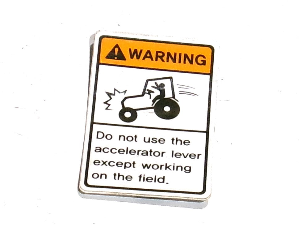 Bad Boy 12009100210 LABEL, WARNING THROTTLE
