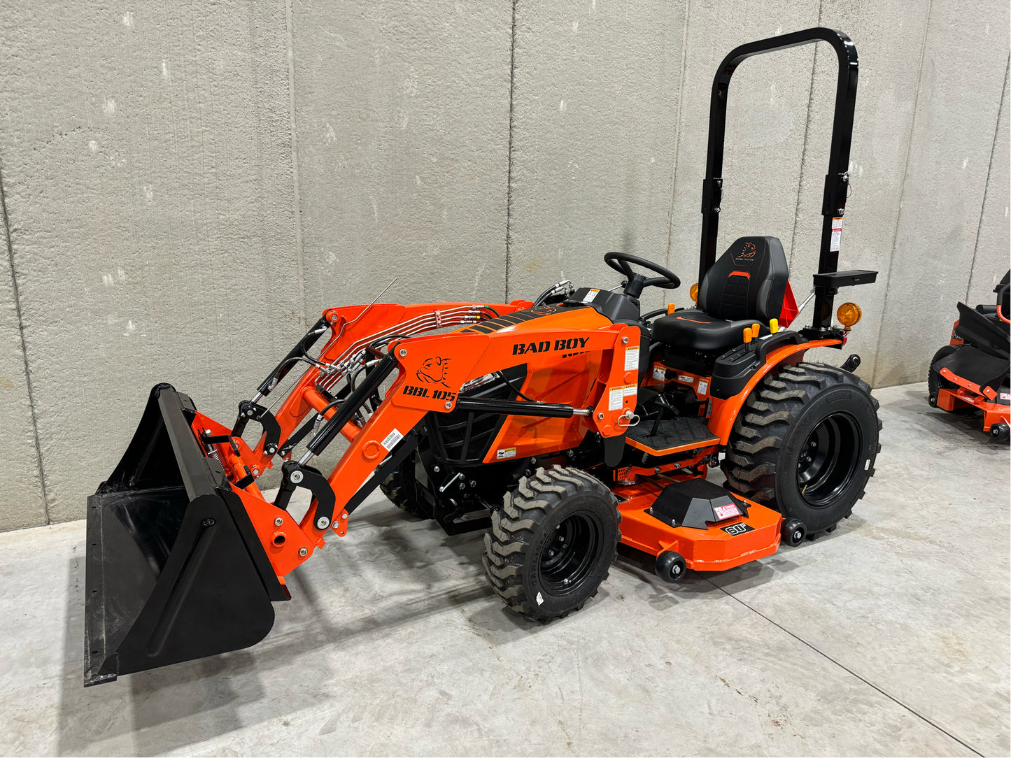 1025H - 10 SERIES, 24 HP W/ 105 LOADER & BELLY MOWER