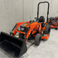 1025H - 10 SERIES, 24HP W/ BBL105  LOADER Tow and Go Trailer Package