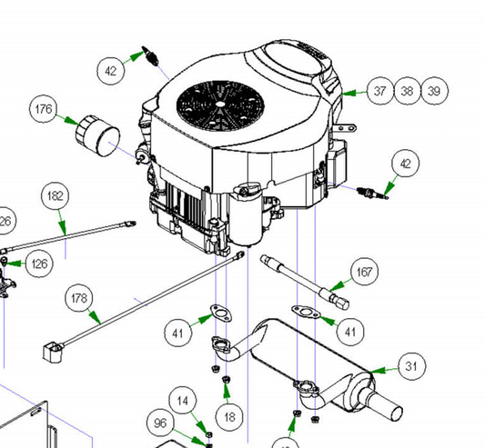 Bad Boy Mowers 015-2700-00 Kohler Engine REPOWER KIT