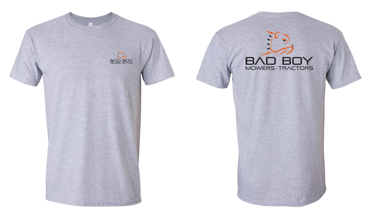 Dual Logo Bad Boy Mowers & Tractors Front and Back Classic T-Shirt