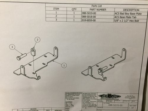 Bad Boy Mowers 088-5070-00