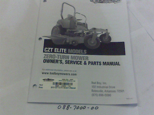 Bad Boy Mowers 088-7000-13