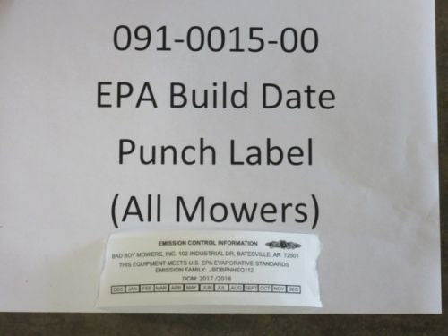 Bad Boy Mowers 091-0015-00