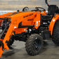 4025H Essentials Package  Tractor, Loader, Bucket, 5' Brush Cutter, 42" Pallet Forks