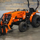 4025H Essentials Package  Tractor, Loader, Bucket, 5' Brush Cutter, 42" Pallet Forks