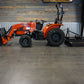 4025H Essentials Package  Tractor, Loader, Bucket, 5' Brush Cutter, 42" Pallet Forks