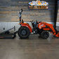 4025H Essentials Package  Tractor, Loader, Bucket, 5' Brush Cutter, 42" Pallet Forks