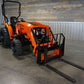 4025H Essentials Package  Tractor, Loader, Bucket, 5' Brush Cutter, 42" Pallet Forks